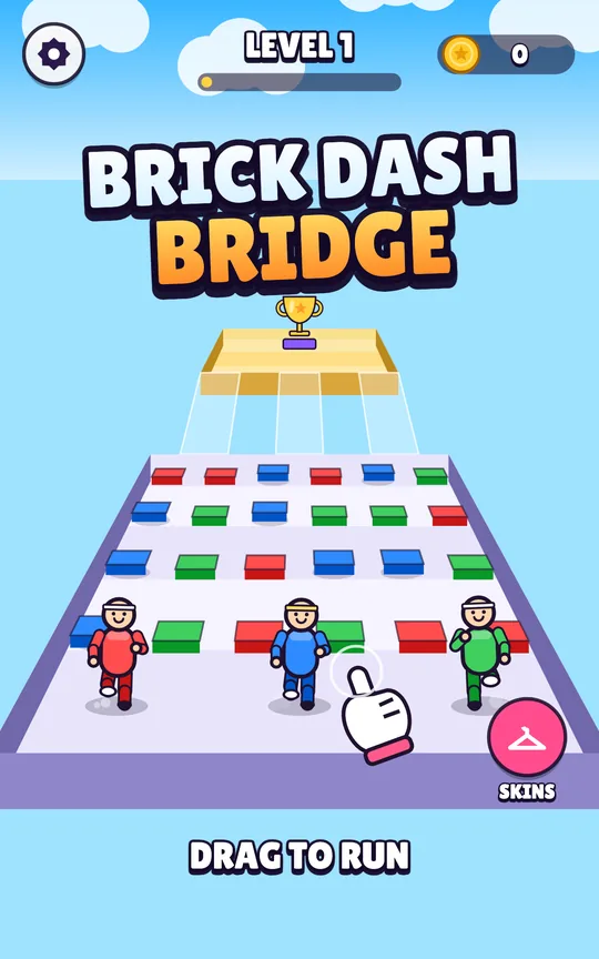 Brick Dash Bridge screenshot 1