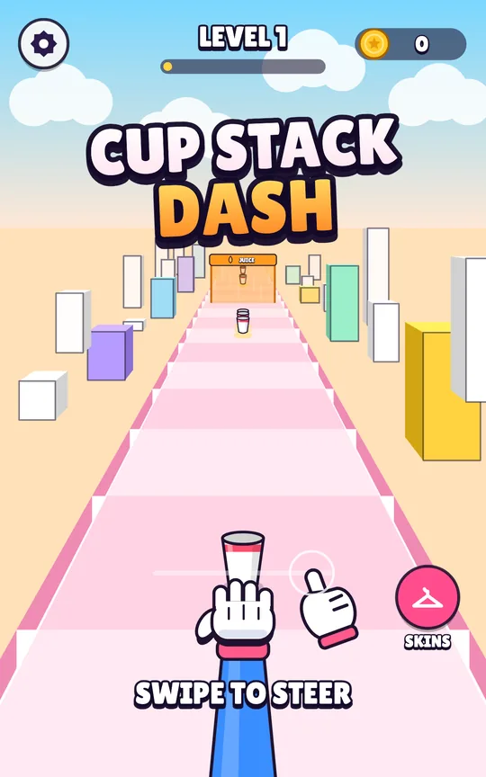 Cup Stack Dash screenshot 1