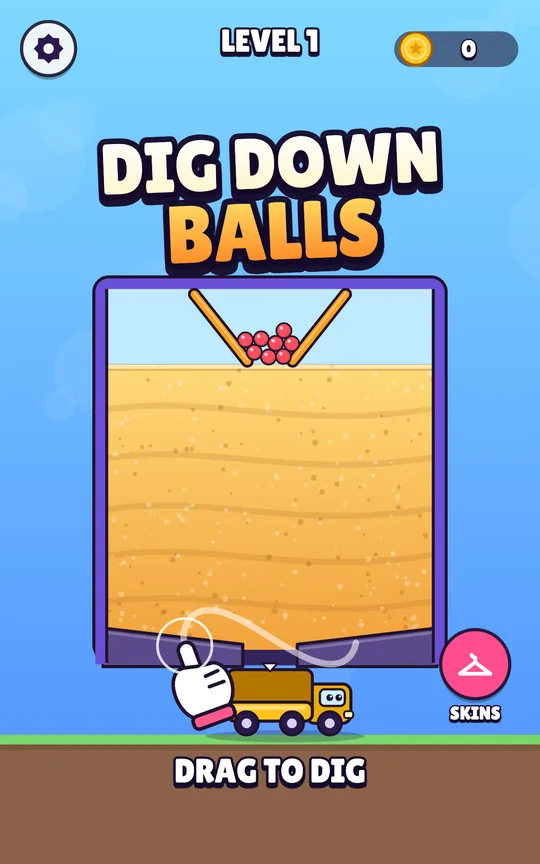 Dig Down Balls screenshot 1