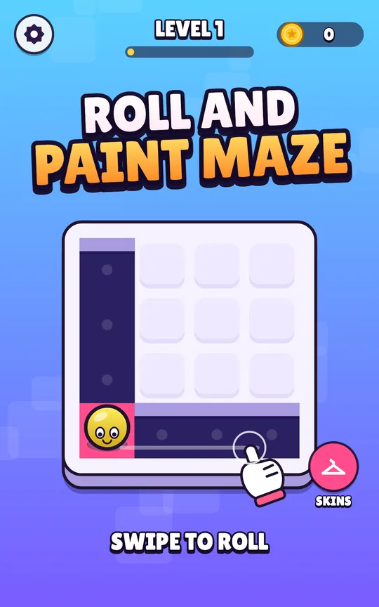 Roll and Paint Maze screenshot 1